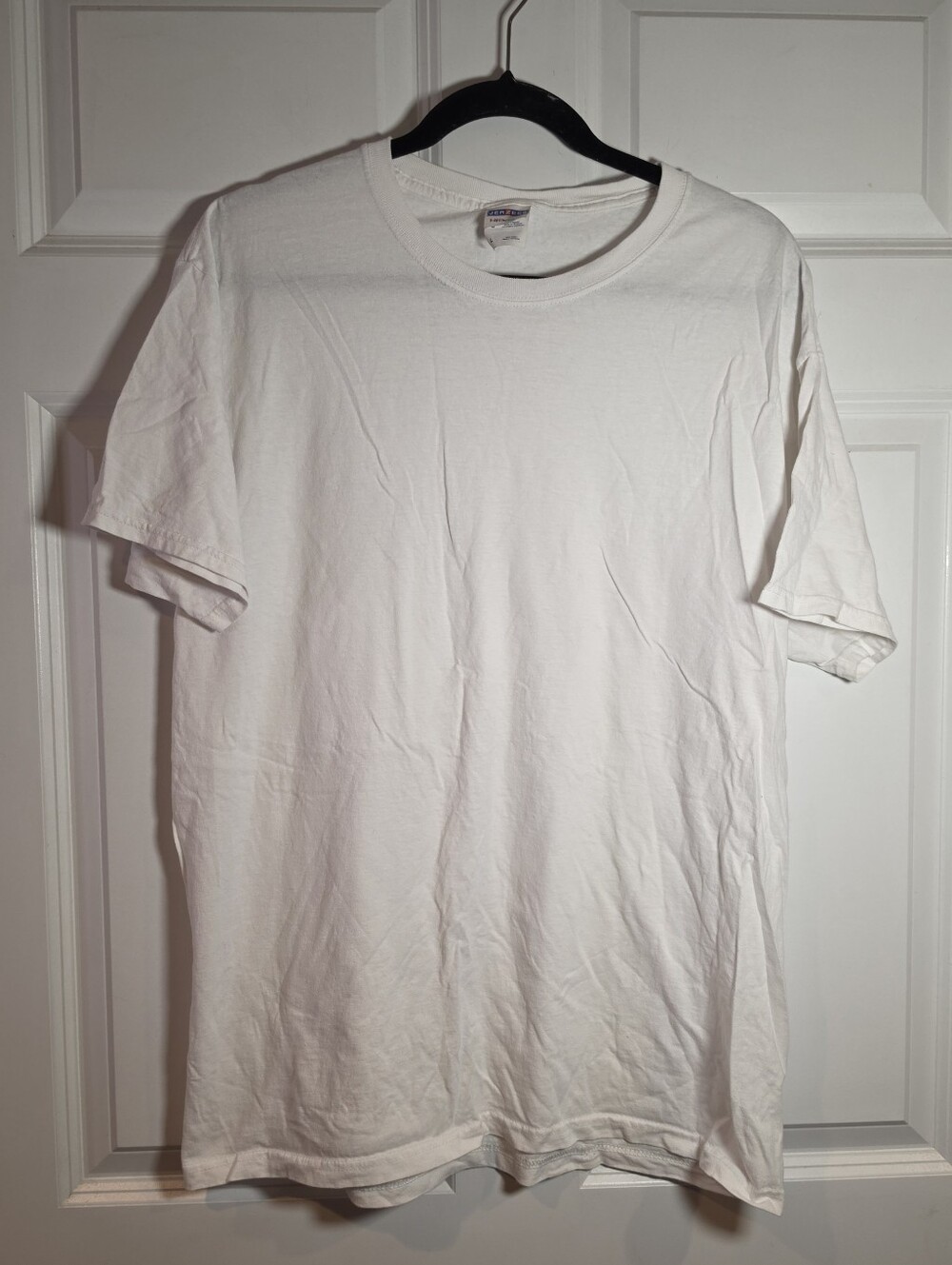 Jerzees Classic White Cotton Crew Neck Men’s T-Shirt L